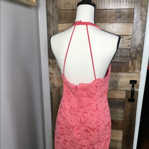 Nicole Miller Cordelia Dress in Coral - Picture 4 of 8